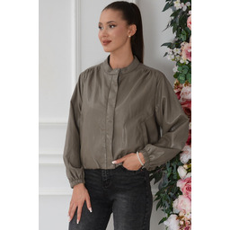 Kurtka bomberka skórzana z marszczona fango Tore