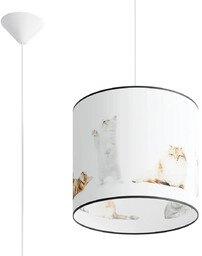 Wisząca lampa Koty SL.1420 Sollux pokój dziecięcy wielokolorowa