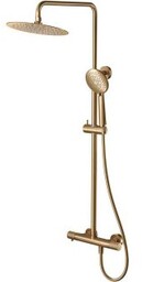 CERSANIT Zestaw prysznicowy ZEN z baterią termostatyczną, miedź