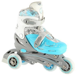 Nils Extreme Łyżworolki 4w1 NH18331 niebieskie