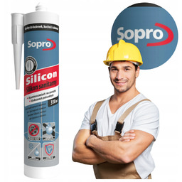 Silikon Sanitarny Sopro Uszczelniający Grzybobójczy 310ml Bezbarwny 00
