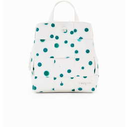 Plecak S z plecionymi detalami i nadrukiem