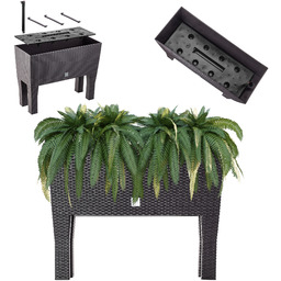 Doniczka z systemem nawadniania Trikala 60 cm, ciemny