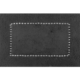 Eurofirany Dywanik 60x90 Chic czarny z bawełny zdobiony