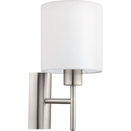 EGLO Lampa ścienna Pasteri, 1-punktowa tekstylna lampa ścienna,