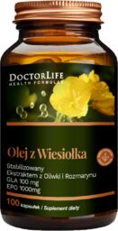 Doctor Life Olej z Wiesiołka, 100 kapsułek