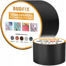 Taśma Dekarska Butylowa Uszczelniająca Czarna 200mm 10m Rynny