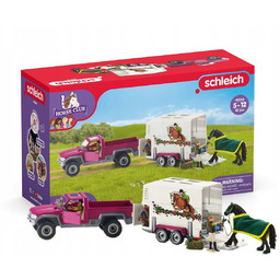 SCHLEICH 42346 Pickup z koniem i przyczepą