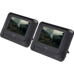 DENVER Przenośny odtwarzacz DVD MTW-793 (dwa ekrany) Czarny