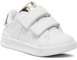 Sneakersy Polo Ralph Lauren RL00340100 T White Smooth/Gold