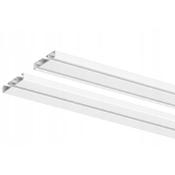 Szyna Sufitowa Aluminiowa Pojedyncza Podwójna 2W1 Karnisz Sufitowy