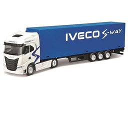 Bburago - Ciężarówka z naczepą IVECO S-Way 1:43,