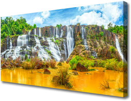 Obraz Canvas Wodospad Drzewa Natura