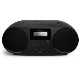 PHILIPS Radioodtwarzacz/Bombox TAZ6000/10 Czarny, Odtw. CD, CD-R, CD-RW,