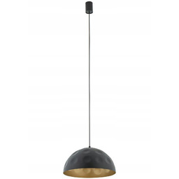 Lampa Sufitowa Hemisphere Czarny Złoty 1xE27 33cm Lampa
