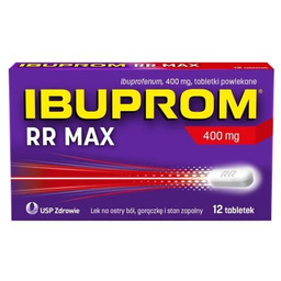 Ibuprom RR MAX 400mg, 12 tabletek