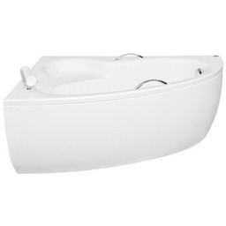 Besco Natalia Premium 150x100cm Wanna asymetryczna Lewa+Zagłówek+2szt Uchwytów