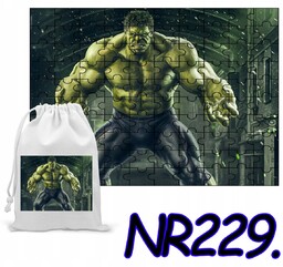 PUZZLE 120 EL. UKŁADANKA PREZENT HULK AVENGERS+ WORECZEK
