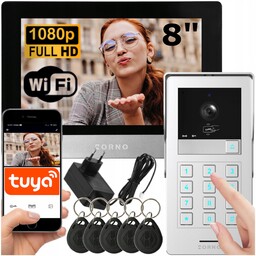 Wideodomofon Wifi Szyfrator Na Kod Brelok Full Hd