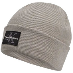 Czapka zimowa Calvin Klein CK Logo Beanie Szara