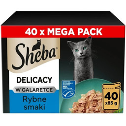 Sheba Delicacy Rybne Smaki w Galaretce Mokra Karma