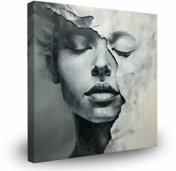 Muralo Obraz Canvas Abstrakcyjny Kobiecy Portret 30x30cm