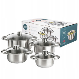 Zestaw garnki na indukcję komplet garnków pokrywki Altom