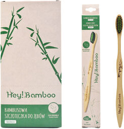 Hey Bamboo, szczoteczka do zębów, bambusowa, medium, 1