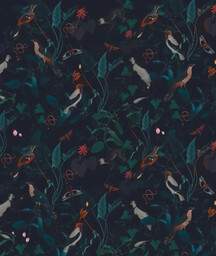 Tapeta Teal Blue Garden Wallcolors
