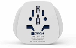 Adapter podróżny z uziemieniem Travel Blue World to