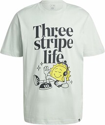 adidas Mężczyźni POSITIVITY GRAPHIC TEE, Linen Green F22,