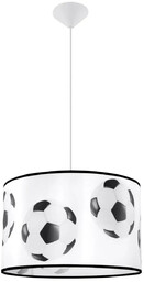 Zwisająca lampa Piłka SL.1425 Sollux dla chłopca czarna