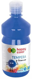 Farba tempera Premium 500ml niebieska HAPPY COLOR -