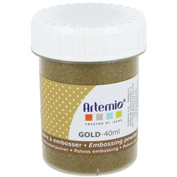 Złoty puder reliefowy do embossingu 40ml - Artémio