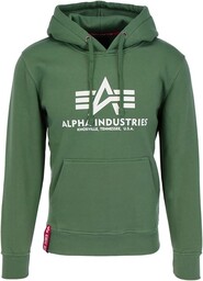 ALPHA INDUSTRIES Męska bluza z kapturem, basic, nieprzejrzysta,