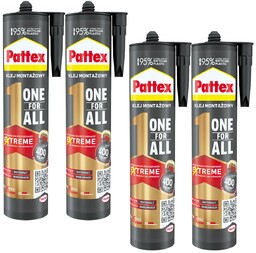 4x Klej montażowy Pattex One4All Błyskawiczna przyczepność 440g