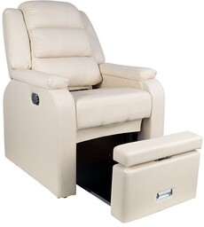 Fotel spa do pedicure Hilton kremowy