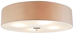 QAZQA Klasyczny plafon beżowy 50cm - Drum