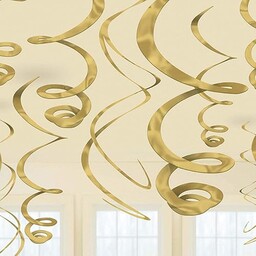 DEC SWRL PLASTIC GOLD