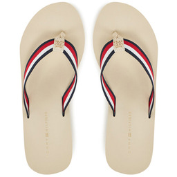 Japonki Tommy Hilfiger Th Corporate Wedge Beach Sandal