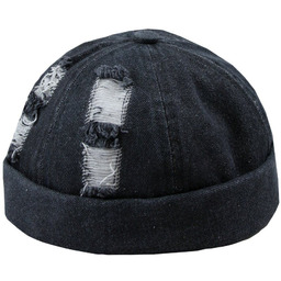 Czapka Dokerka, Szara Jeansowa, Wiosenno-Letnia, Jesienna, Hipsterska -PAKO