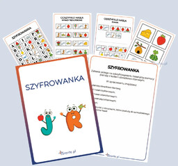 Karty pracy: Szyfrowanka - nauka odszyfrowywania haseł przy