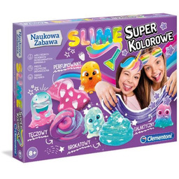 CLEMENTONI Super KOLOROWE SLIME GLUTY Brokat PACHNĄCY Laboratorium