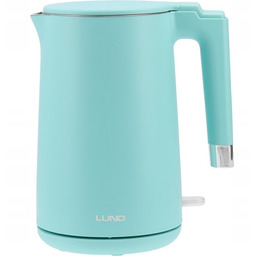 LUND CZAJNIK ELEKTRYCZNY LUND 2200W 1,5L TURKUSOWY PODWÓJNE