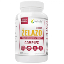 Suplement diety, WISH Żelazo Chelat Complex 120 kaps