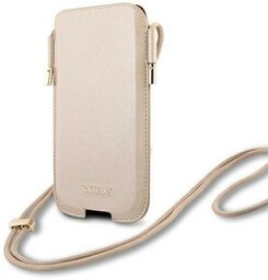 Guess Torebka GUHCP12LSAPSLG 6,7" złoty/gold Saffiano