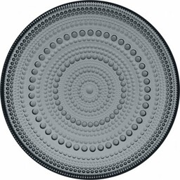 Iittala KASTEHELMI Talerz Szklany 17 cm / Ciemnoszary