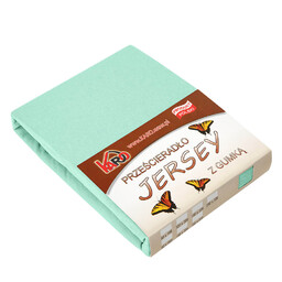 KARO Prześcieradło jersey z gumką 160x200 pistacjowe 014