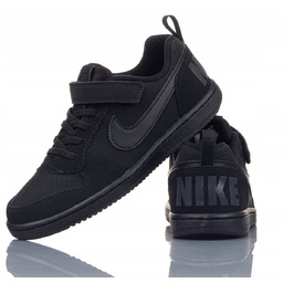 Buty Dziecięce Nike Court Borough Czarne R-27,5