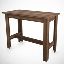 Stół do jadalni Barra Walnut, ciemnobrązowy